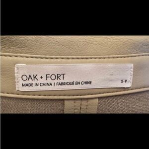 Oak and fort vegan leather dress